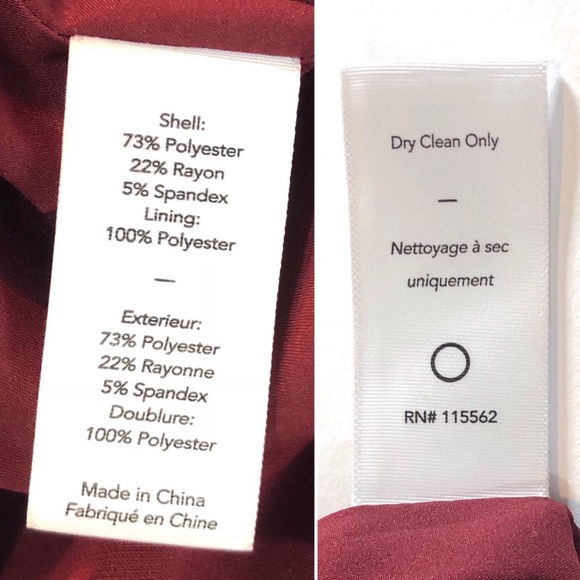 Likely Kingsbury Garnet Long Crepe Evening Gown Dress with Front Slit - Picture 10 of 15